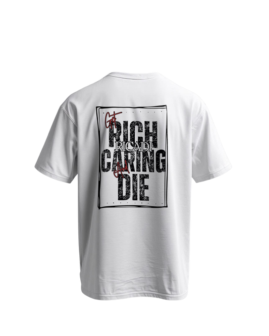 RICADI White Oversize Round-Neck T-Shirt